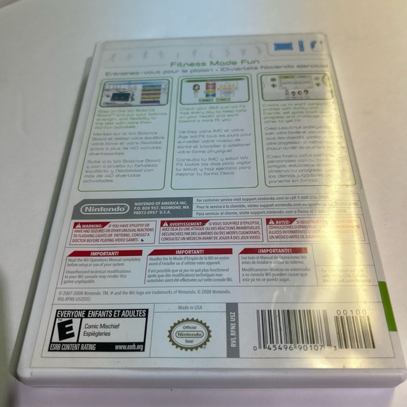 Nintendo Wii Fit Video Game Build Balance Strength & Flexibility Work Out - Picture 2 of 4